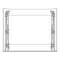 Oven outer Door - 140225496268 Front Glass Black Aeg 596x471mm [Electrolux Aeg]